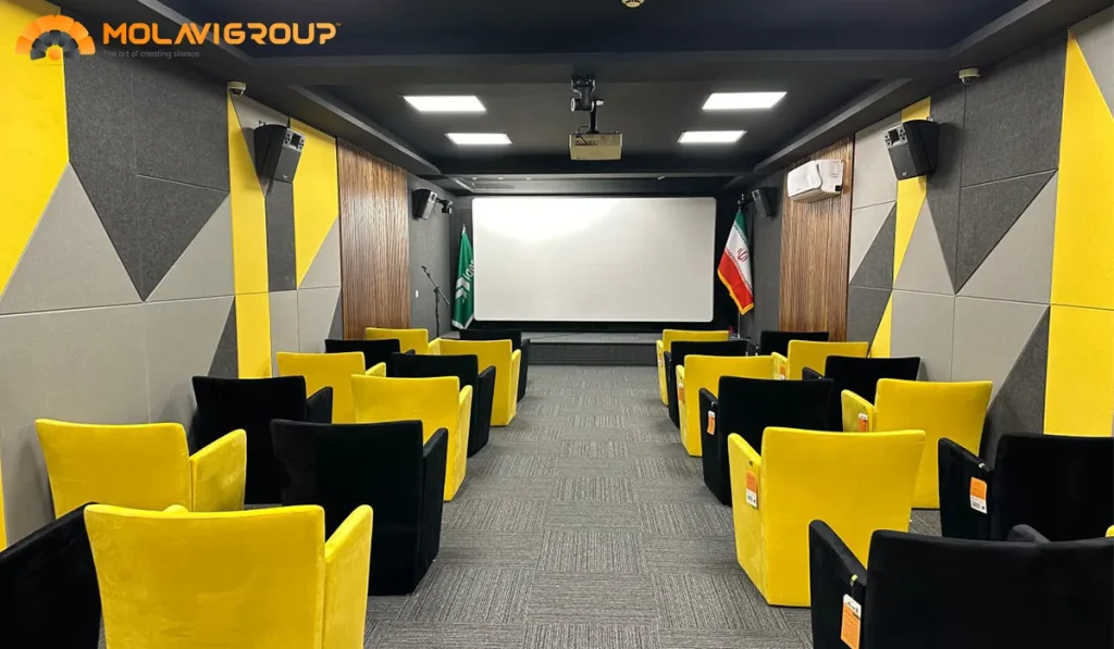 طراحی و اجرا سالن سینما گروه مولوی 2