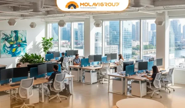دکوراسیون اداری با پلان باز (Open Office)